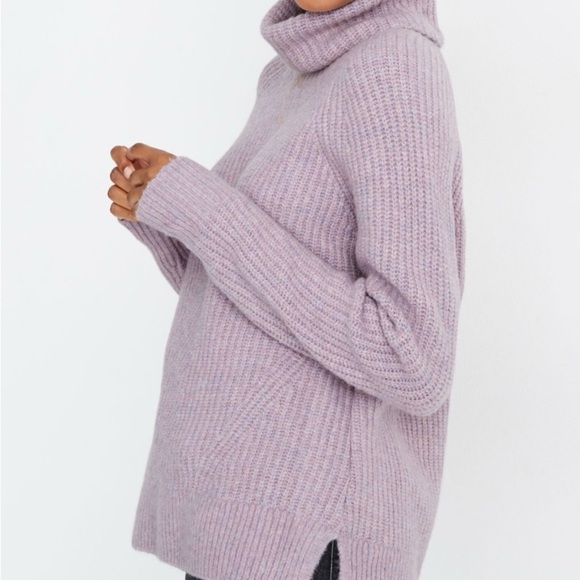 Women’s Madewell Lavender Mercer Turtleneck Sweater in Coziest‎ Yarn Size XS - Picture 3 of 11